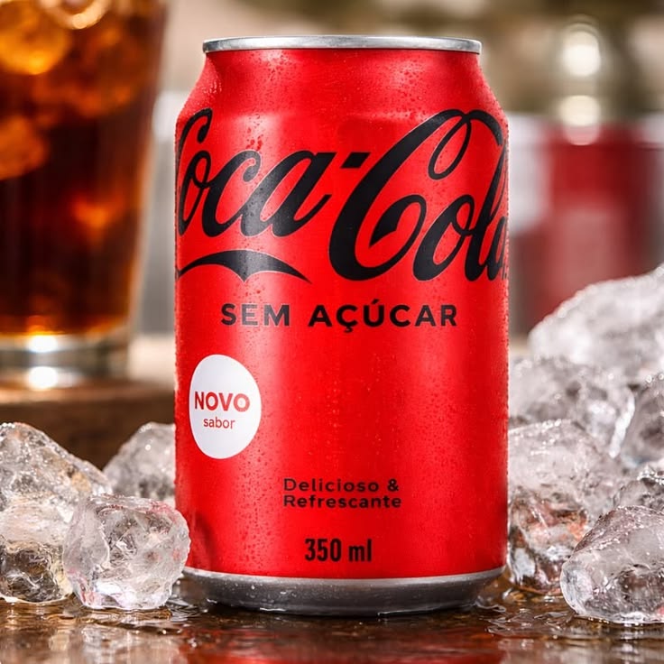 Coca-Cola Zero Açúcar lata gelada de 350ml